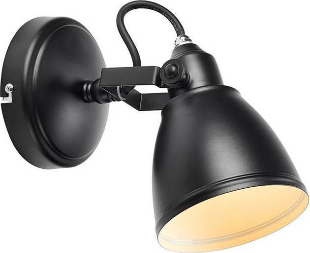 Kinkiet Markslojd Industrialna LAMPA ścienna FJLLBACKA 108082 Markslojd regulowana OPRAWA metalowy kinkiet do łazienki IP44 czarny