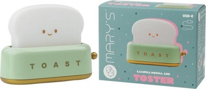 Lampka nocna LED toster zielony