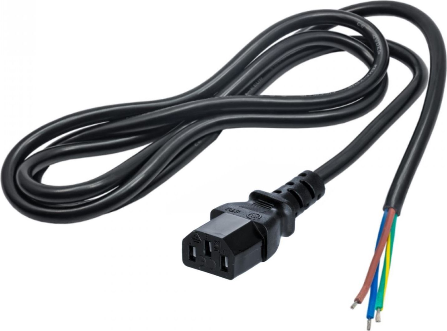 Kabel zasilający Akyga Kabel Akyga AK-OT-02A (C13 / IEC C13 / IEC 320 C13 M ; 1,5m; kolor czarny)