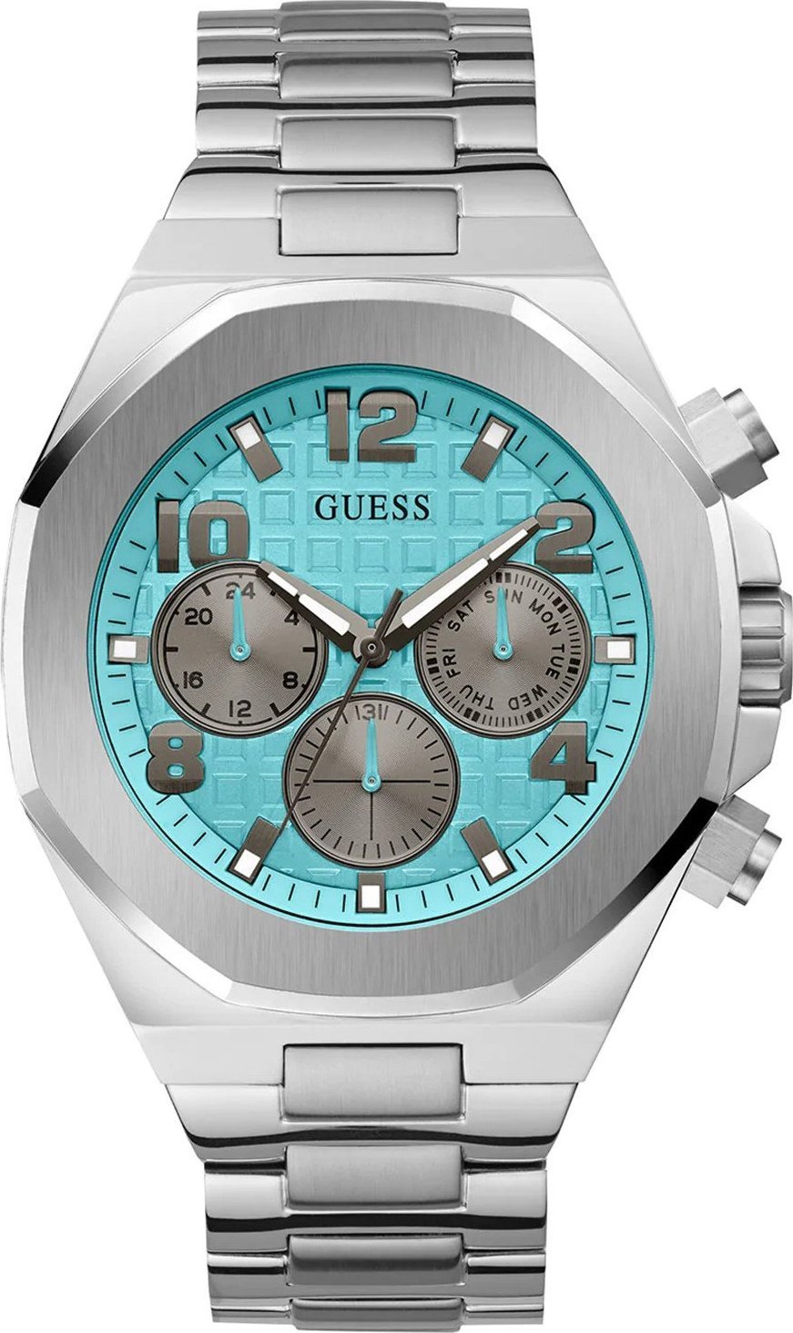 Zegarek Guess Zegarek męski Guess GW0489G3 srebrny
