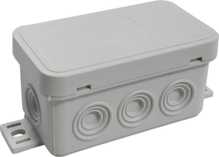 ViPlast 038-03 Puszka natynkowa 8-wlotowa wym/zew 80x45x41 mm IP54 szara ViPlast 2384