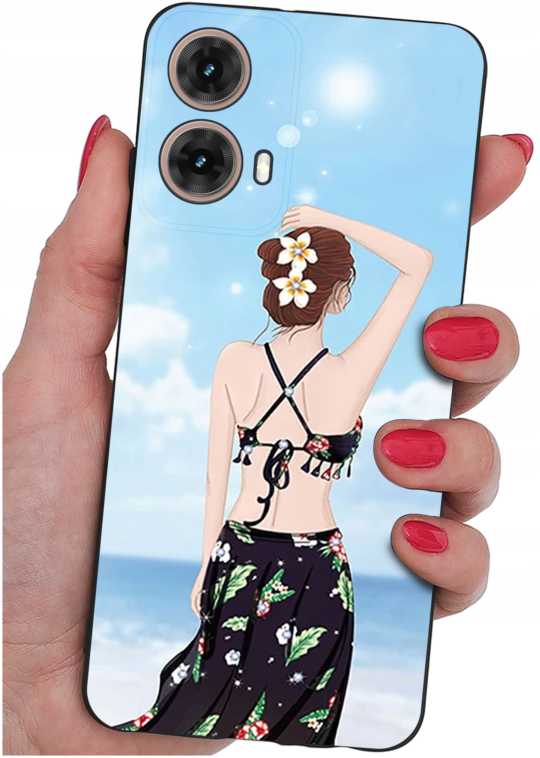 Etui do Motorola Moto G85 5G WZORY |SILIKONOWE MATT CASE