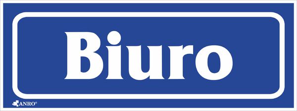 ANRO Tabliczka informacyjna Biuro (13/T/F)