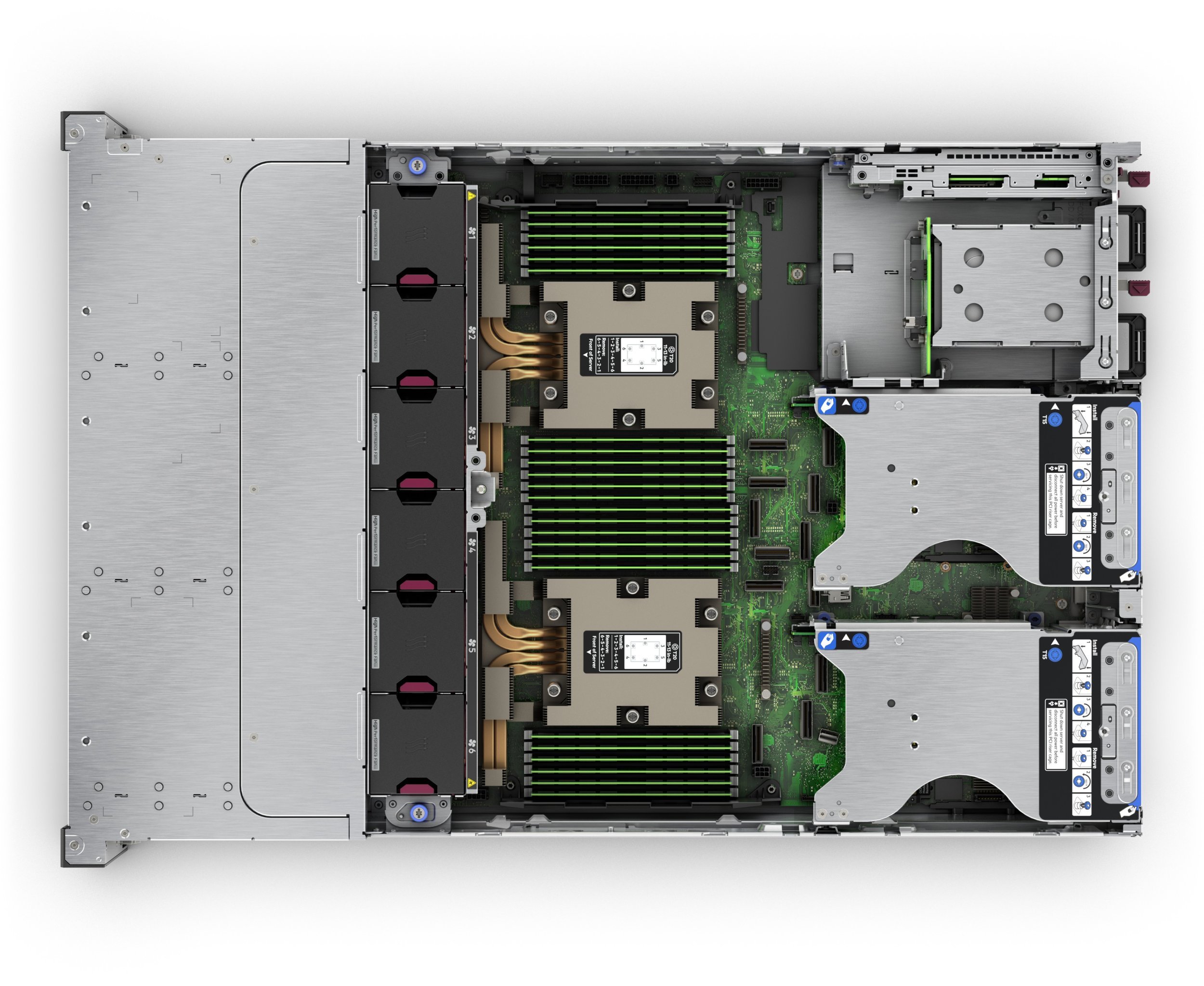 HPE ProLiant DL385 Gen11 Smart Choice Modell, 2U Rack SFF, 1x AMD EPYC 9124 (3.0GHz/16c), 2x 32GB, MR408i-o/4G+Akku, 8x SFF Slots (3Mode), 2x 480GB SA