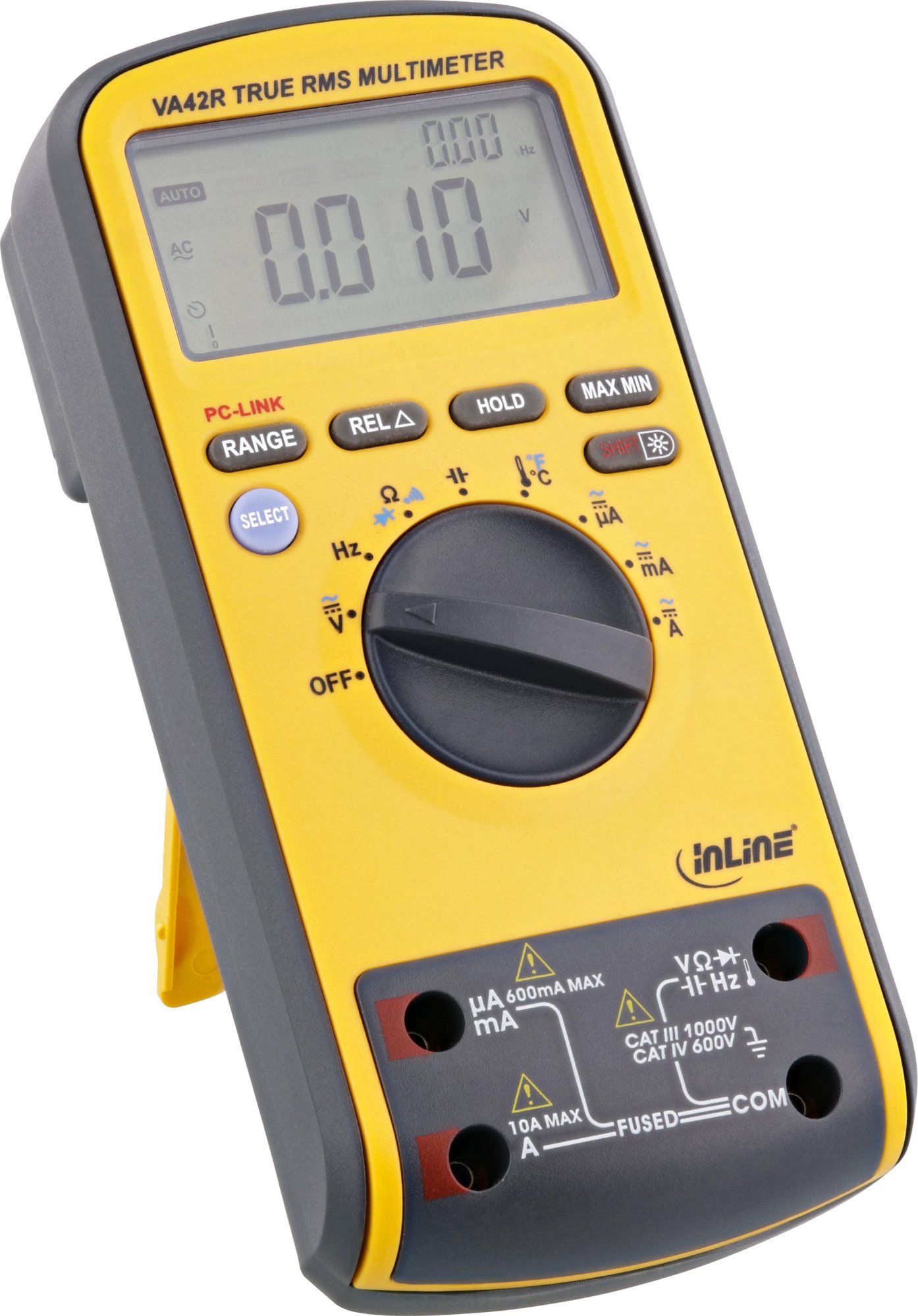 InLine InLine® Multimeter Dual-Display, with PC connection via USB, CAT III / CAT IV