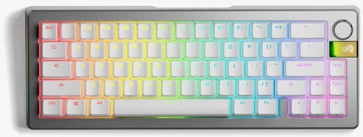 Glorious Gaming GMMK 3 PRO HE 65% Prebuilt Wireless klawiatura RF Wireless QWERTY US English Srebrny