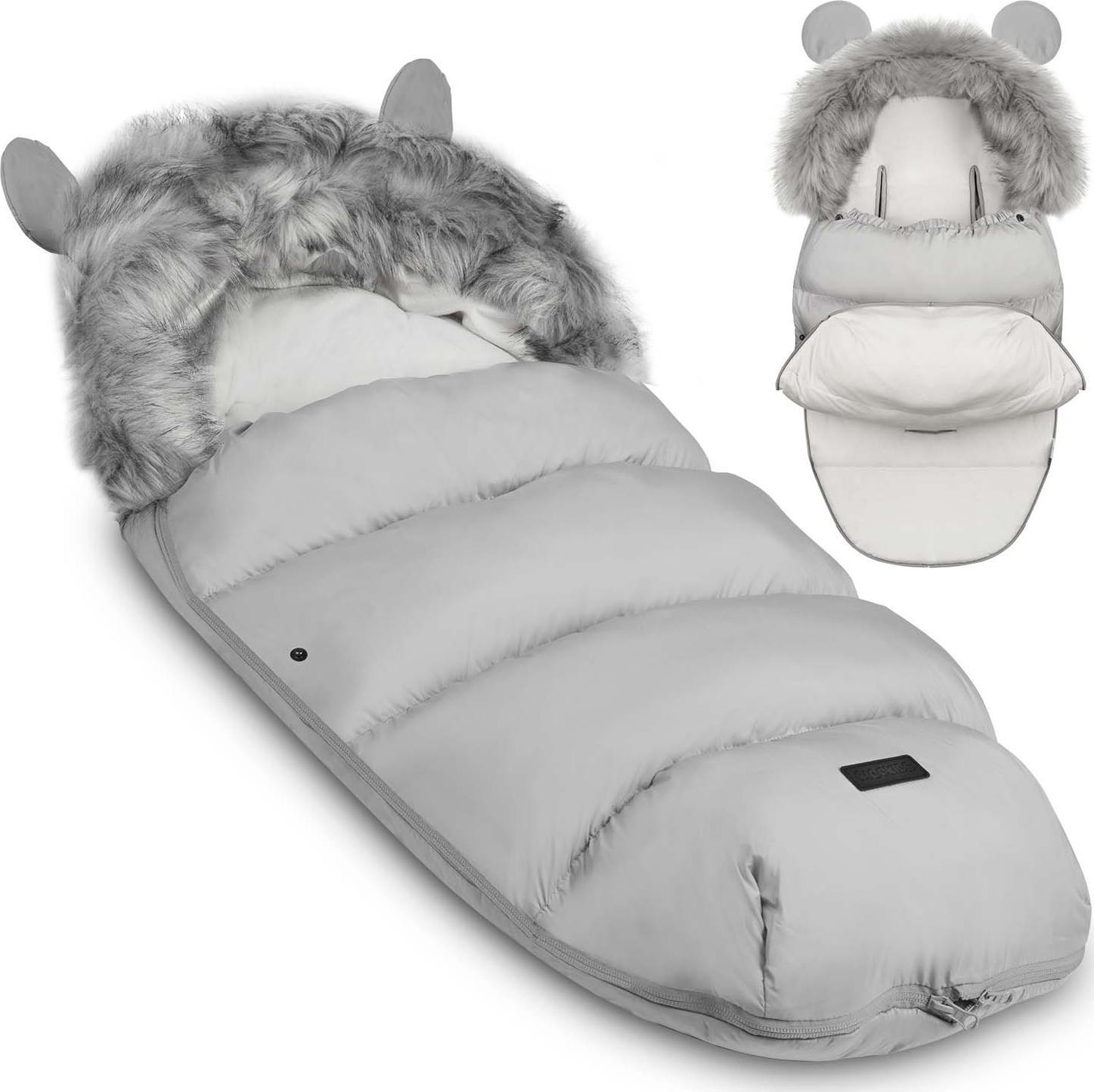 Ricokids Śpiworek do wózka, sanek Elmi - szary