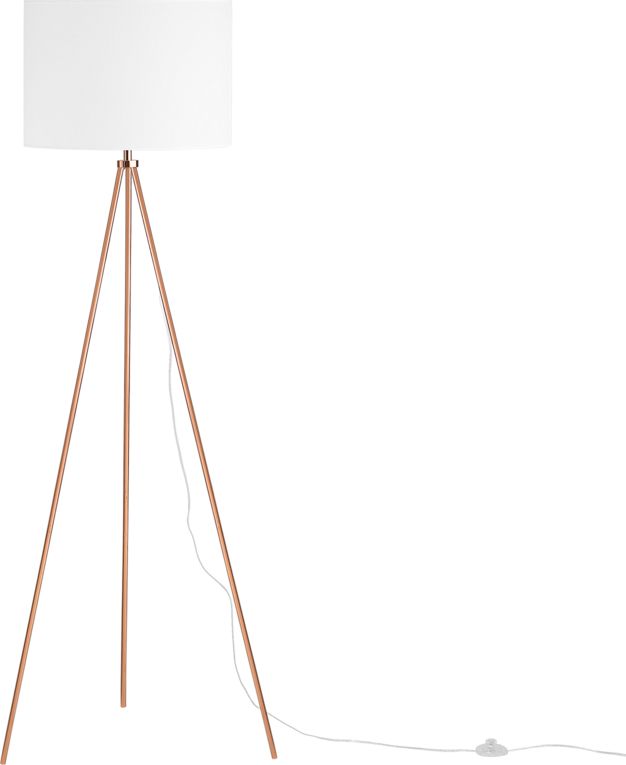 Lampa podłogowa Shumee Lampa podłogowa metalowa miedziana VISTULA