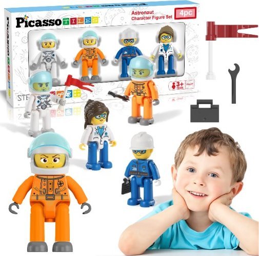 Figurka Happy Kiddo PTA17 FIGURKI ASTRONAUCI 4 PICASSO