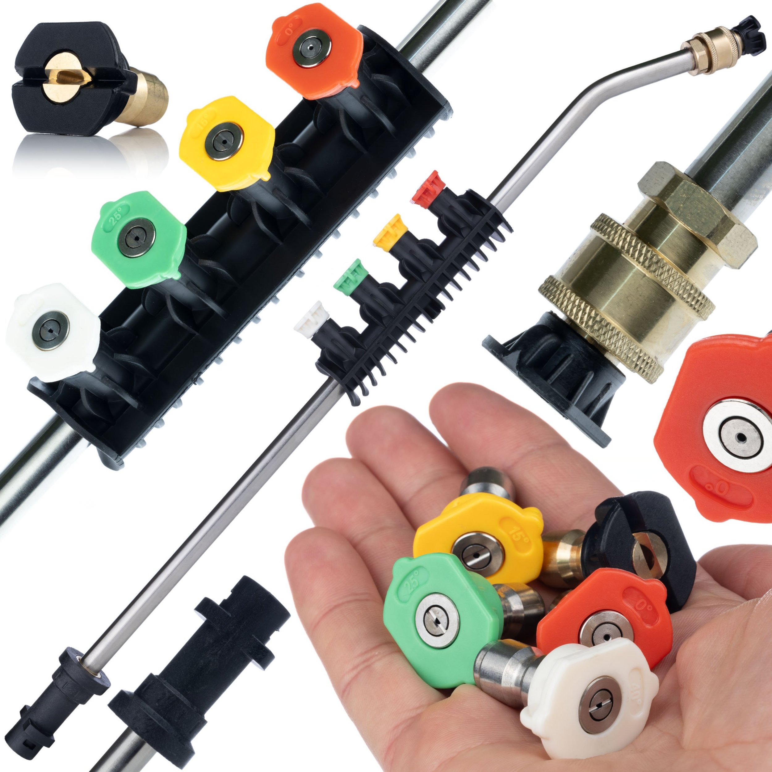 Myjka ciśnieniowa Rosfix LANCA 1/4 + ZESTAW 5 DYSZ DO MYJKI CIŚNIENIOWEJ KARCHER K2 K3 K4 K5 K6 K7