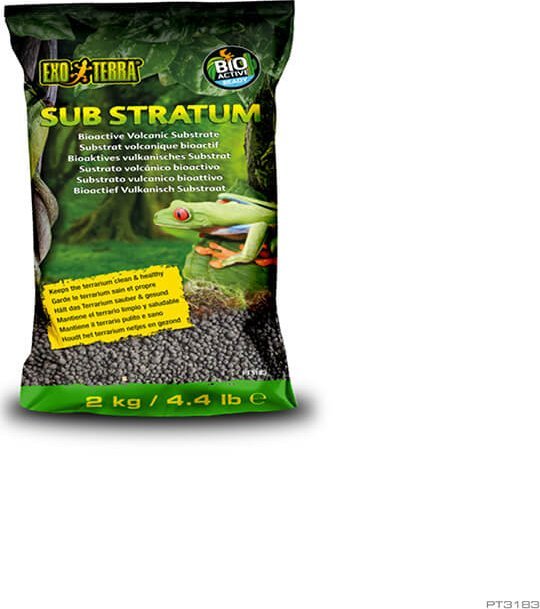 Exo Terra Sub Stratum BioactiveVolcanic Sub, podłoże do terrarium, dla żab, 2kg