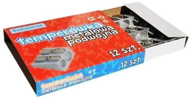 SCHEMAT Temperówka podwójna metalowa (12szt)