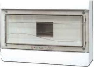 Polam Nakło Rozdzielnica natynkowa 4x16+10x10mm2, 13 modułów, zaciski PE+N z drzwiczkami IP55