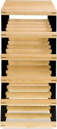 Wamar-Sosenka Regał na wino Stojak na 20 Butelek Szklanych/ PET RW-8/ 4x5 Metal + Drewno RW-8-4x5-20