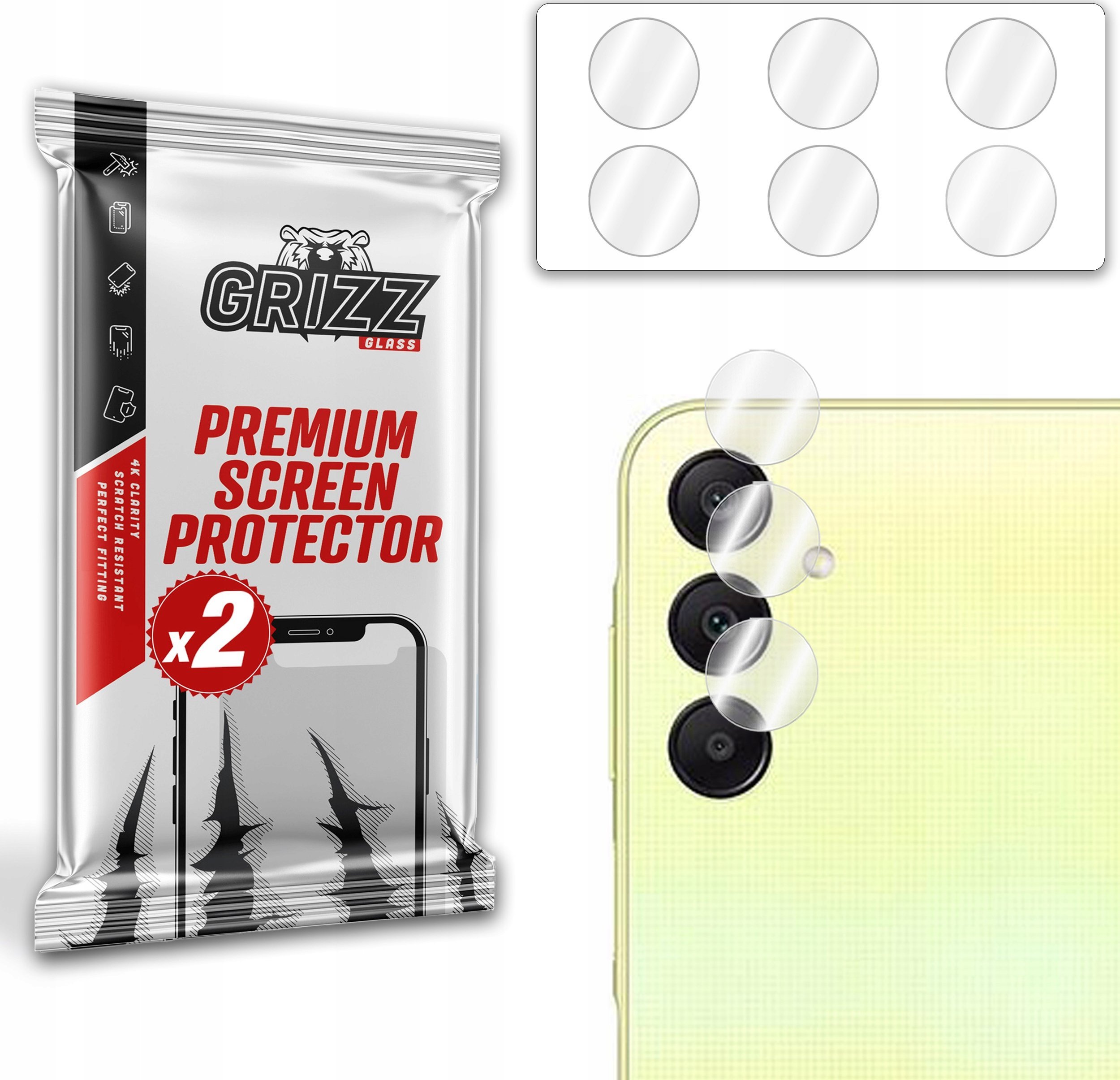 GrizzGlass Szkło na aparat GrizzGlass HybridGlass Camera do Samsung Galaxy A25