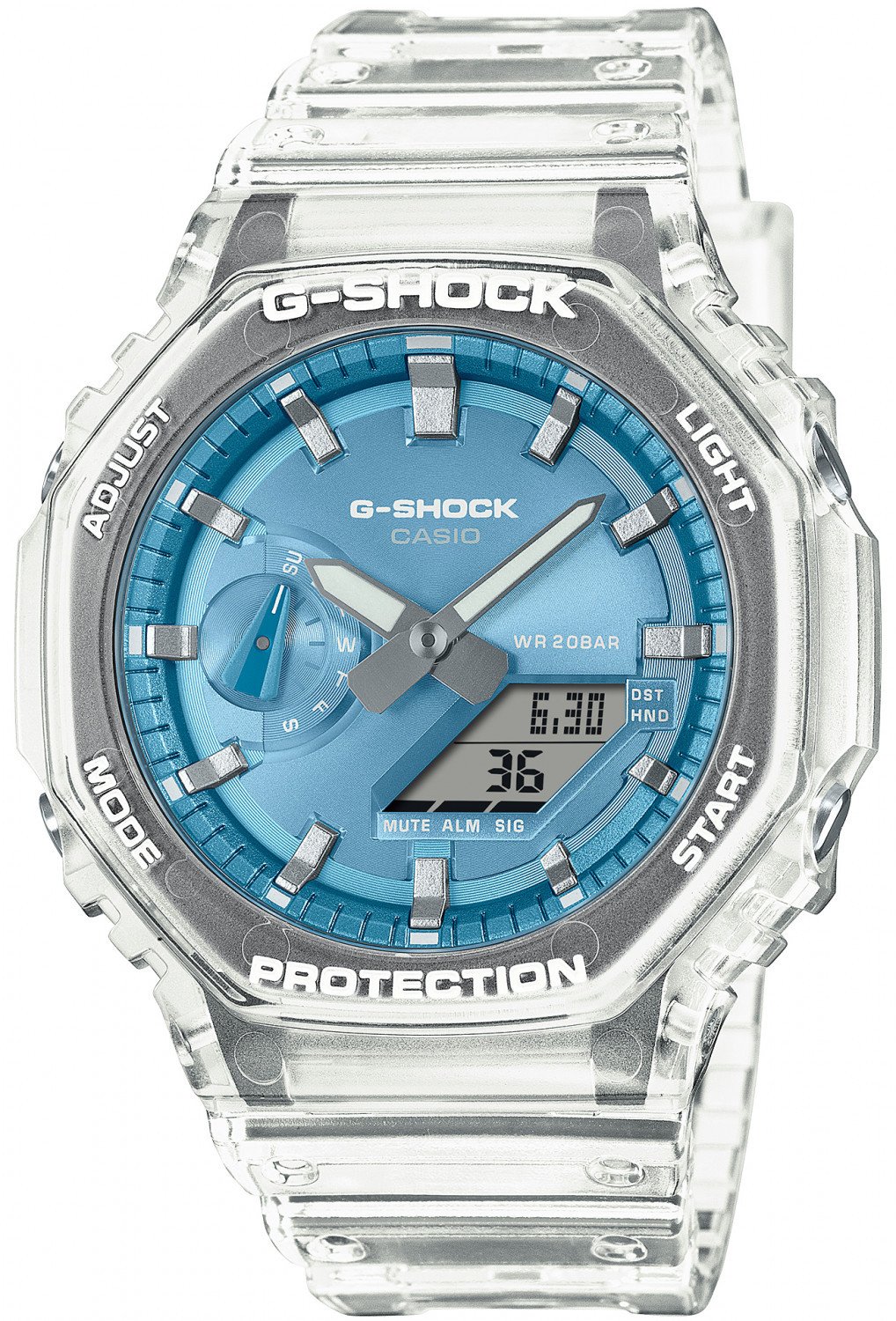 Casio G-Shock GA-2100BM-7A2ER 200m bezbarwny