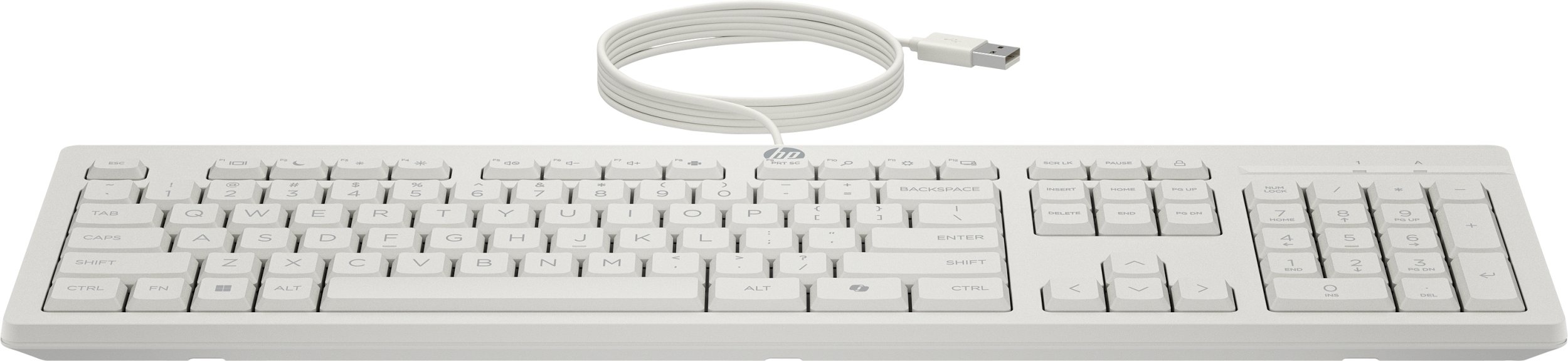 Klawiatura + mysz HP bezprzewodowa mysz klawiaturowa Combo, Klucz Copilot - Cashmere biały