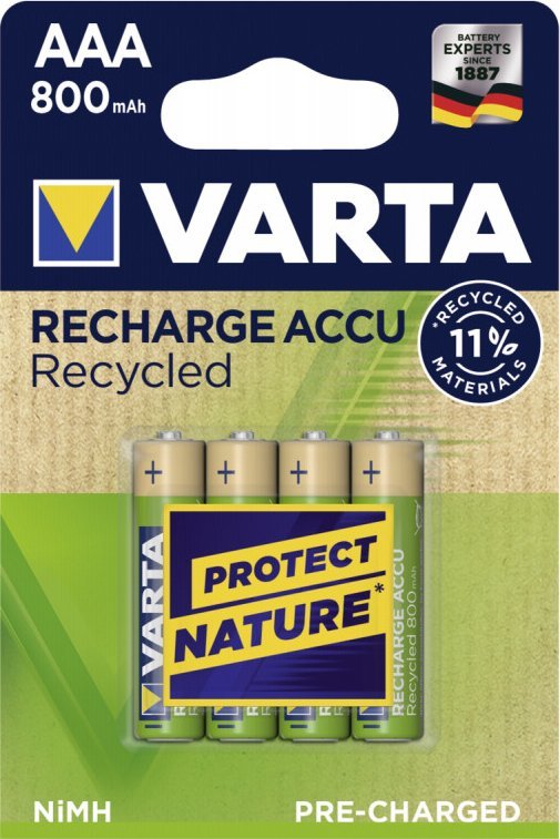 Varta Akumulator Recharge Accu Recycled AAA / R03 800mAh 40 szt.