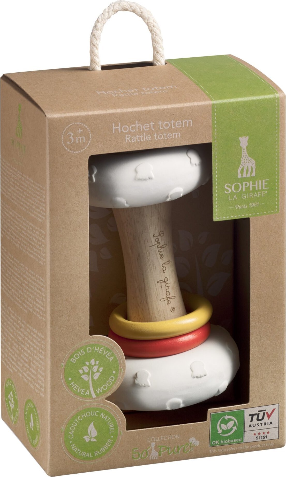 sophielagirafe GRYZAK TOTEM (DREWNO+KAUCZUK)