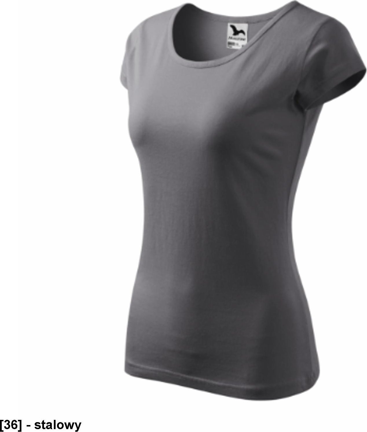 Pure 122 - ADLER - Koszulka damska, 150 g/m2 - stalowy S