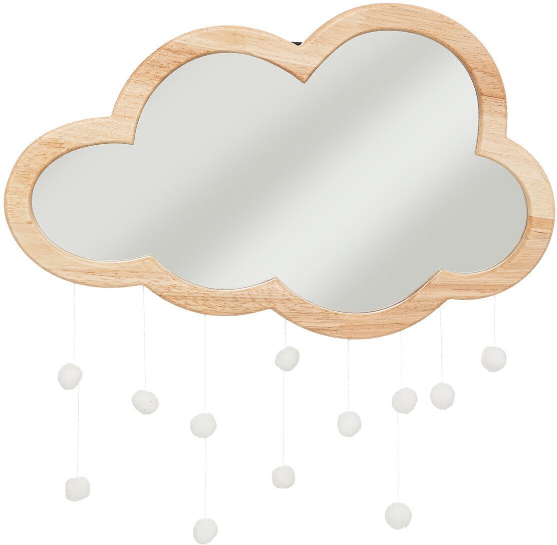 Lustro chmurka z pomponami, 40 x 36 cm