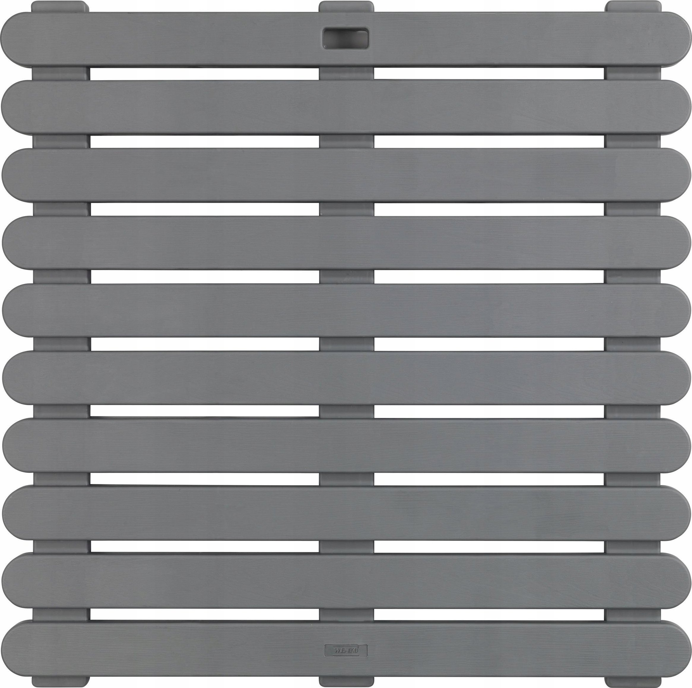 Wenko Antypoślizgowa podkładka do wanny, brodzika, basenu, sauny, kolor szary, tworzywo sztuczne, antypoślizgowa powierzchnia, kwadratowa