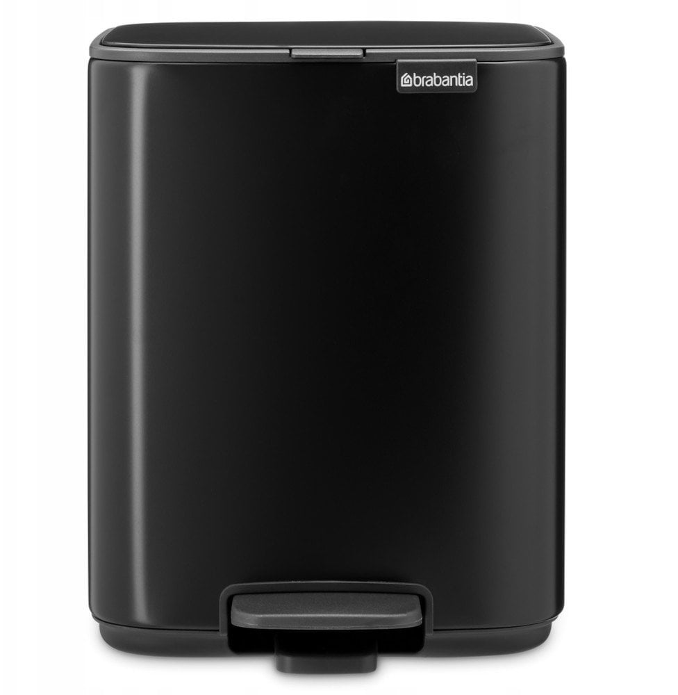BRABANTIA atkritumu tvertne ar pedāli 7L Matt black 237867 237867 (8710755237867)
