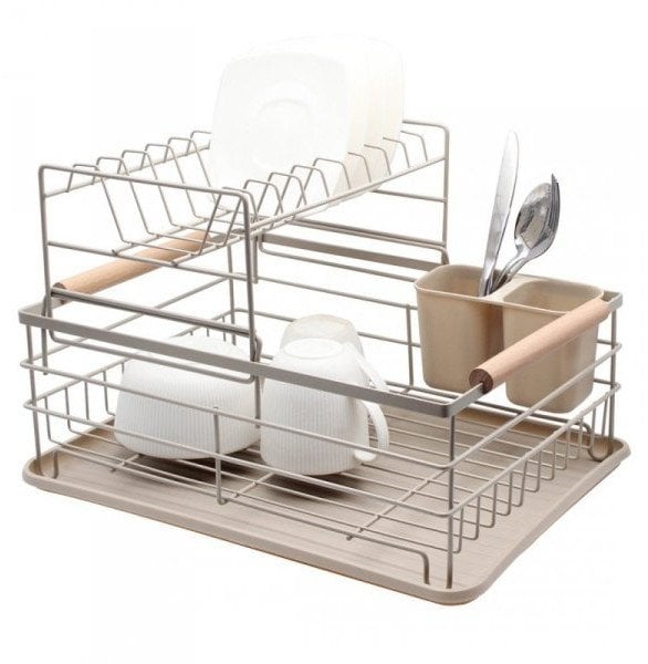 SUSZARKA DWUPOZIOMOWA DO NACZYŃ Z OCIEKACZEM I TACĄ 4027