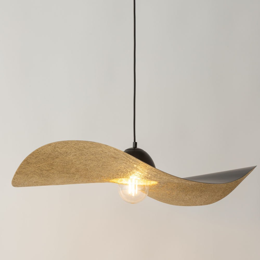 Lampa wisząca Sigma Salonowy zwis KAPELLO metalowa lampa wisząca do jadalni czarna