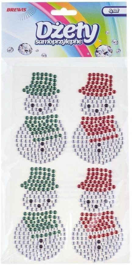 Dżety samoprzylepne bałwanki 4szt