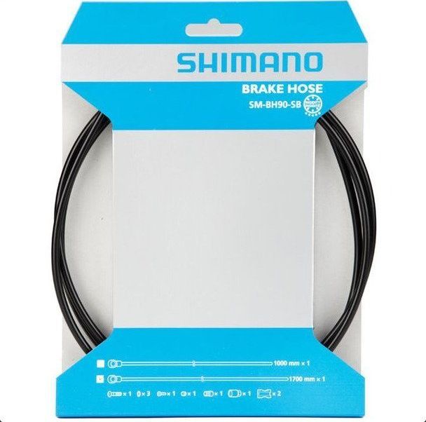 Shimano Przewód olejowy hamulcow tarczowy XTR SMBH90SBL 1000mm do cięcia czarny Uniwersalny