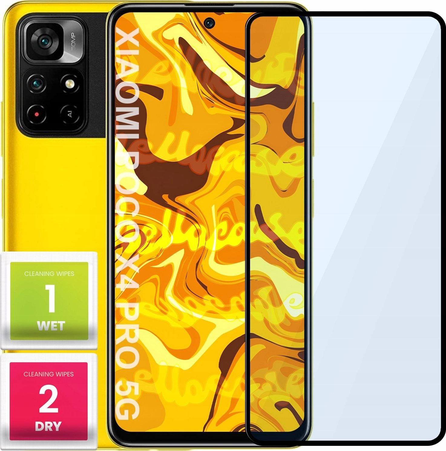 Hello Case SZKŁO HARTOWANE DO POCO M4 PRO 5G / REDMI NOTE 11T 5G PEŁNE NA CAŁY EKRAN
