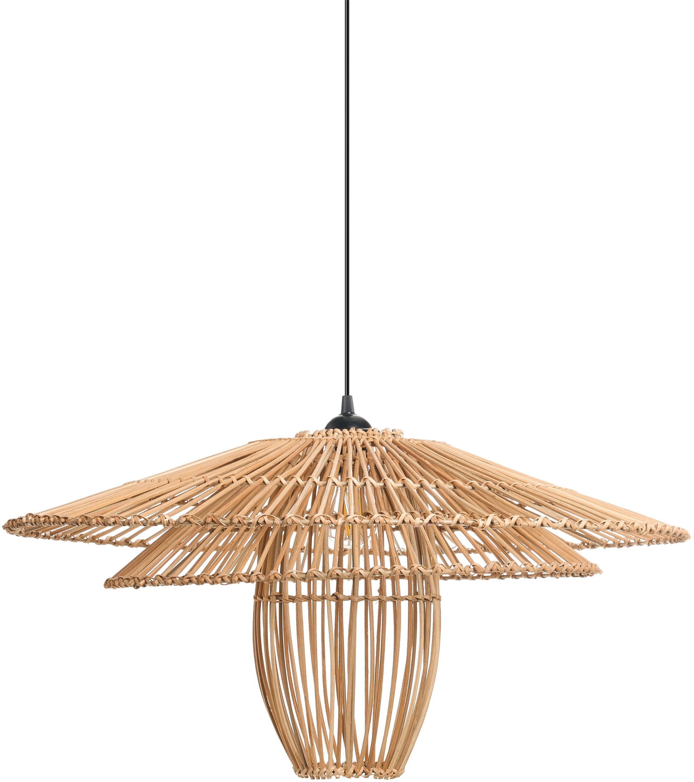 Lampa wisząca BOTIJAS Rattan Naturalny