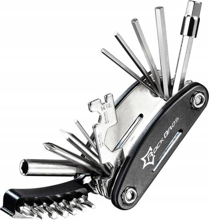 RockBros Wielofunkcyjne narzędzie do naprawy roweru / Zestaw kluczy Rockbros GJ8002 (czarny)