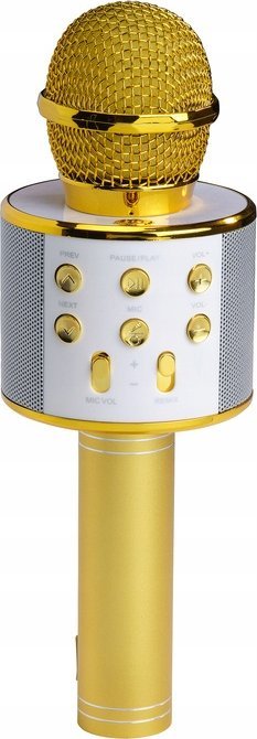 Mikrofon Denver Mikrofon z głośnikiem Denver Bluetooth złoty