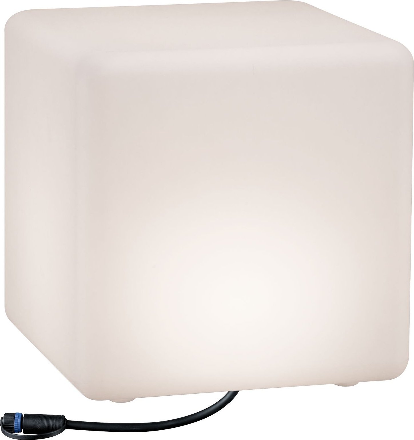 Lampa wisząca Paulmann Oprawa ogrodowa Plug & Shine CUBE 300x300 6.5W 3000K 575lm IP67 24V biały