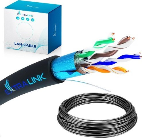 ExtraLink EXTRALINK CAT5E FTP (F/UTP) OUTDOOR TWISTED PAIR 50M