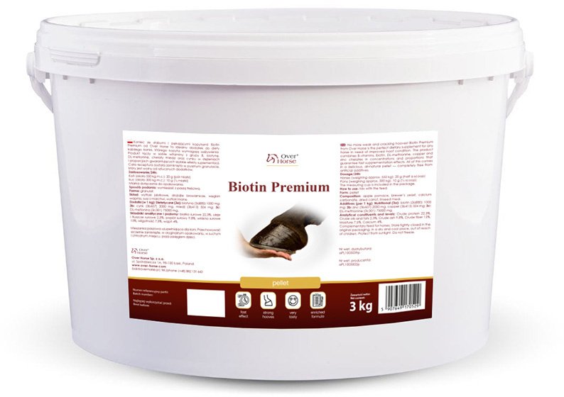 Over Horse Biotin Premium Dodatek do diety dla koni na wzmocnienie kopyt 3 kg