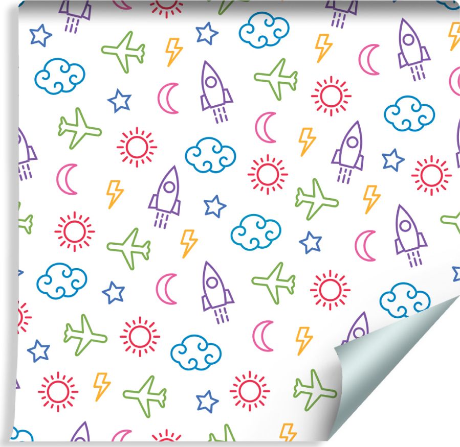 Muralo Tapeta Dla Dzieci - Podniebne Przygody