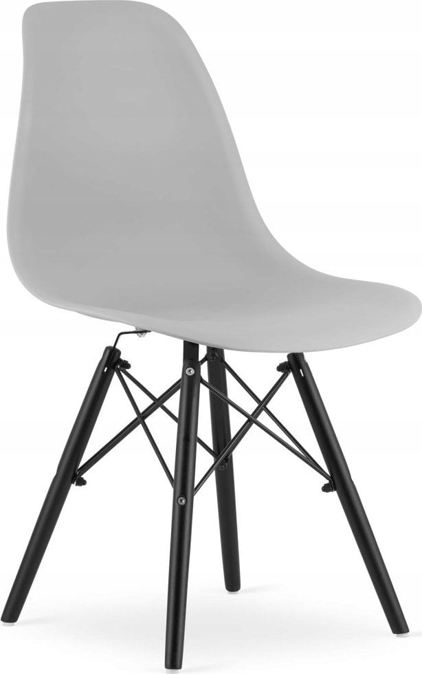 Leobert Krzesło OSAKA szare / nogi czarne x 2