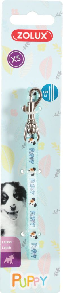 Zolux Smycz Puppy MASCOTTE 8 mm/1,20 m kol. niebieski