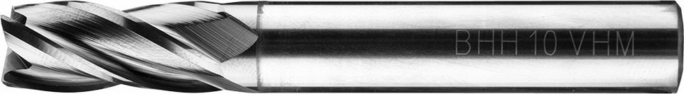 Frez węglikowy Baildon DIN 6527 L FWP4L 10 mm, VHM TiAlN, Z4, 72-19 mm