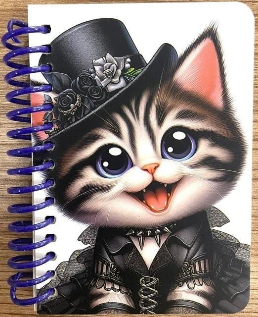 Fresh Kołonotatnik ozdobny A7/64K gładki Kot