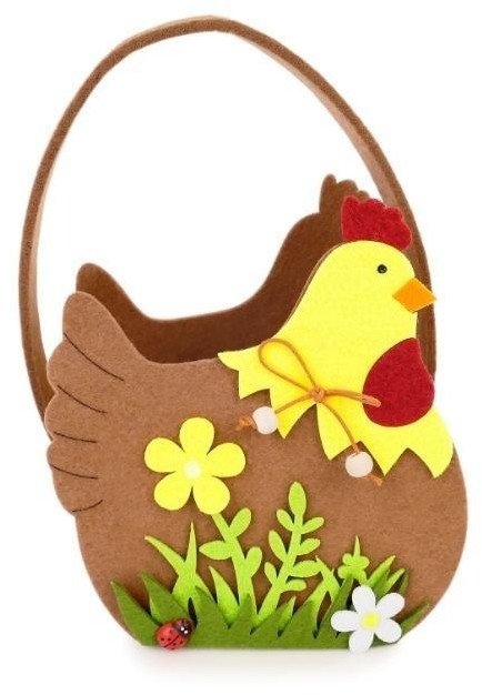 Koszyczek wielkanocny kurka 6szt 176067