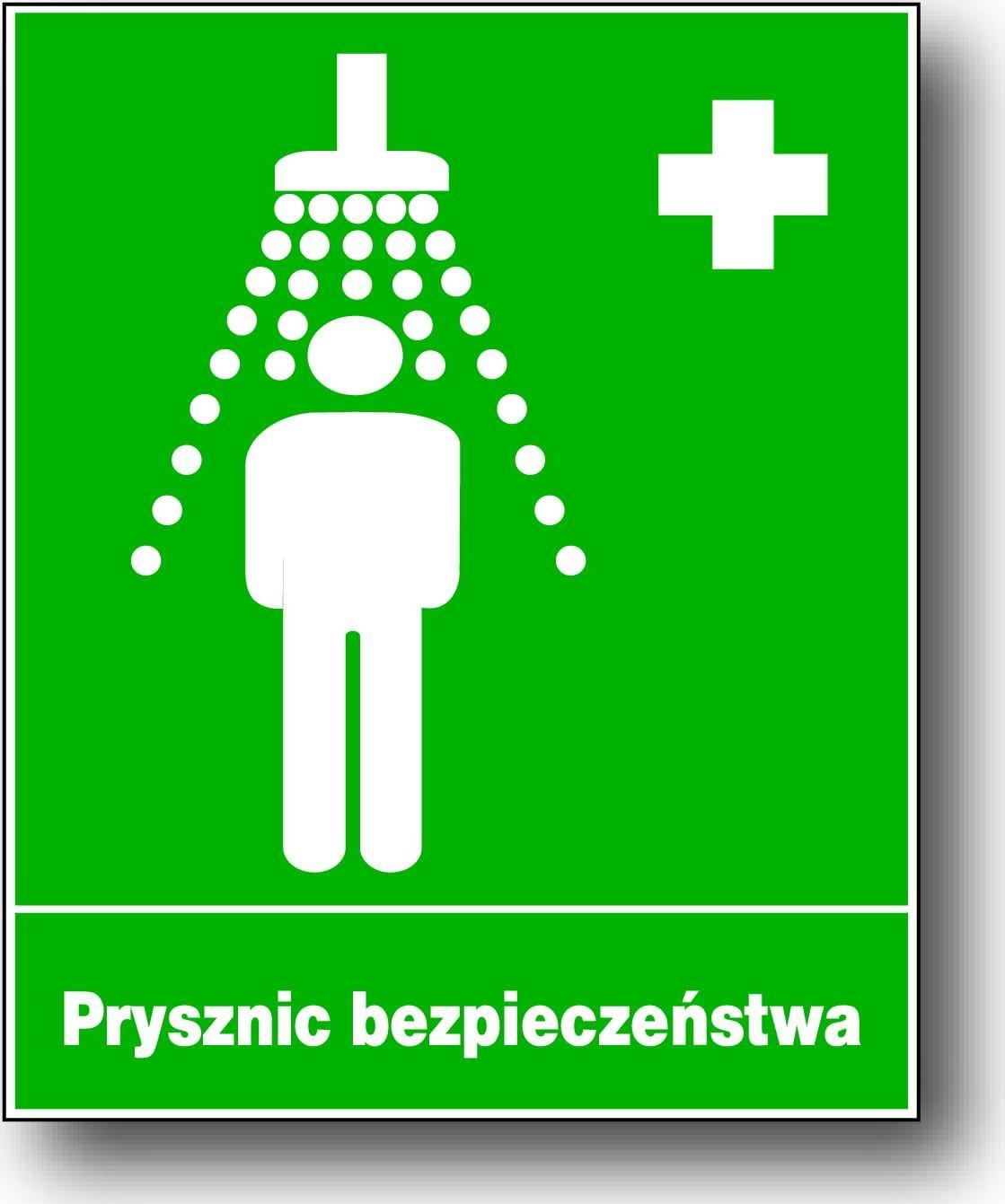 Mój dom Zio-3 Znak Tablica Pcv - Prysznic Bezpieczeństwa
