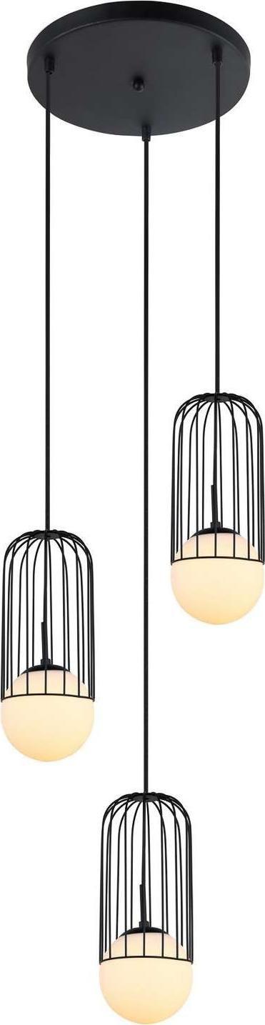 Lampa wisząca Italux Matty MDM-3939/3 BK