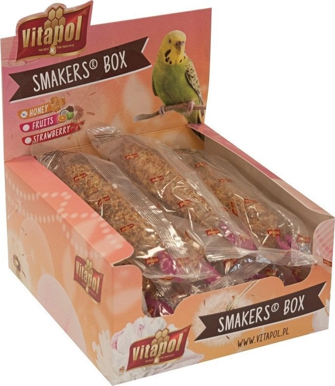 Vitapol SMAKERS BOX MIODOWY DLA PAPUGI FALISTEJ 12szt/box