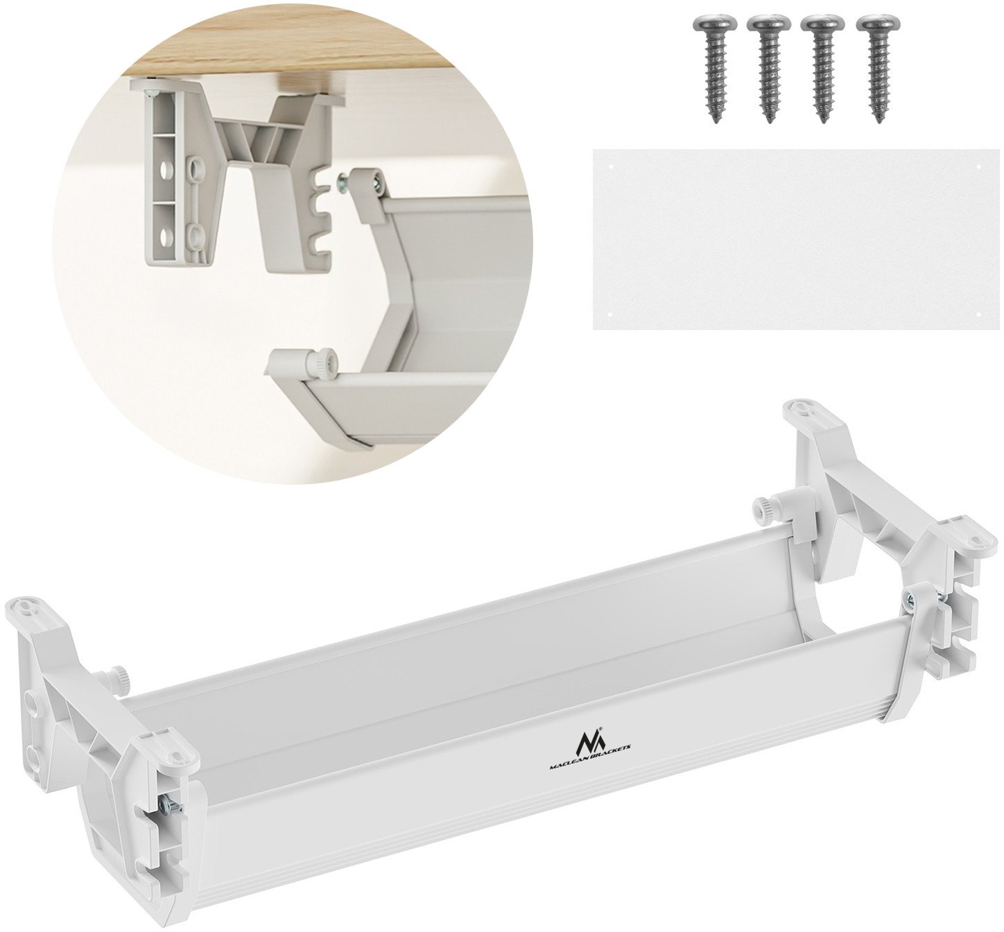 Organizer podbiurkowy na kable Maclean MC-106 W