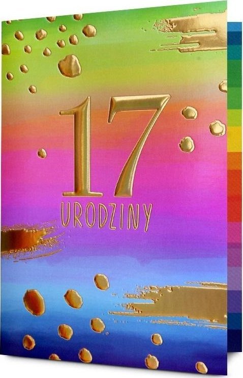Karnet Urodziny 17 HM200-3196