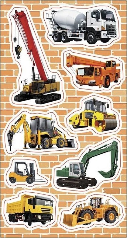 Ranok Naklejki Maszyny budowlane